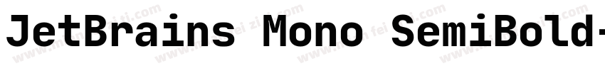 JetBrains Mono SemiBold字体转换